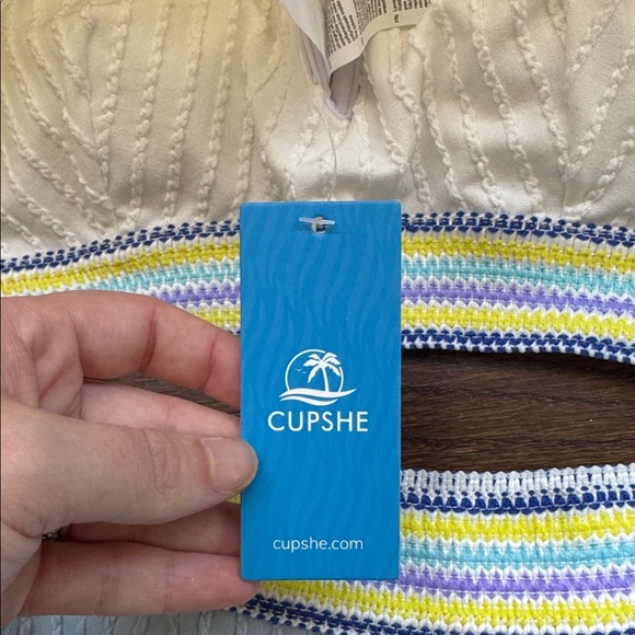 Cupshe Multicolor Striped Bikini Top - Picture 2 of 2